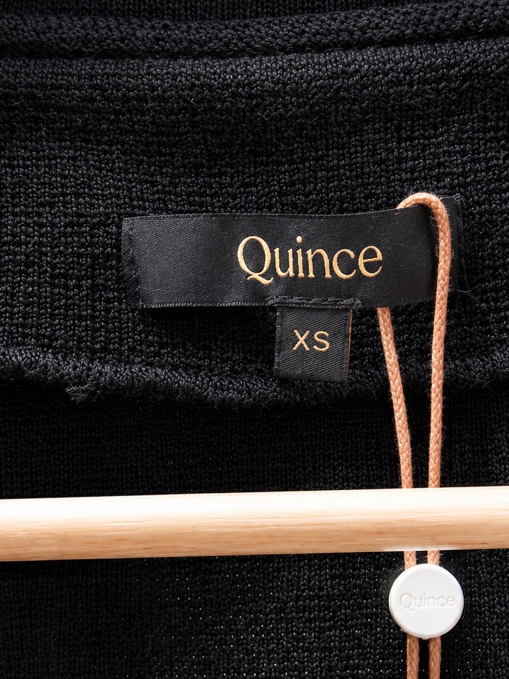 Quince 100% Organic Cotton Knit Blazer XS Black - Picture 3 of 5